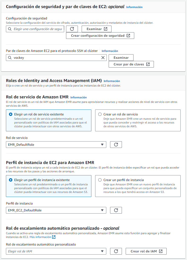 Configurando la seguridad del clúster