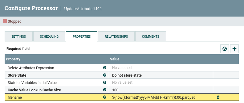 Caso 7 - Atributo filename en Nifi