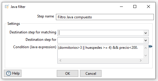 Caso de Uso 3 - Filtrado Java