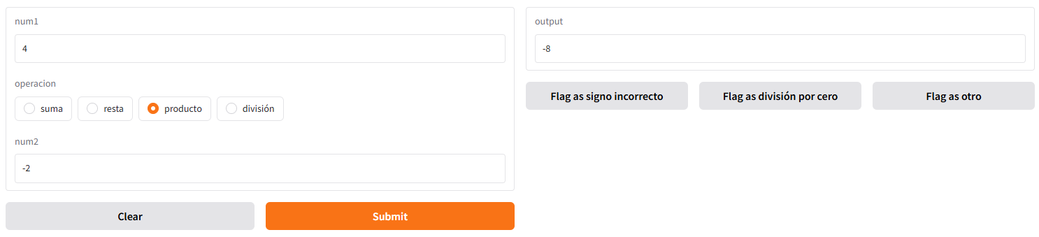 Flagging en Gradio