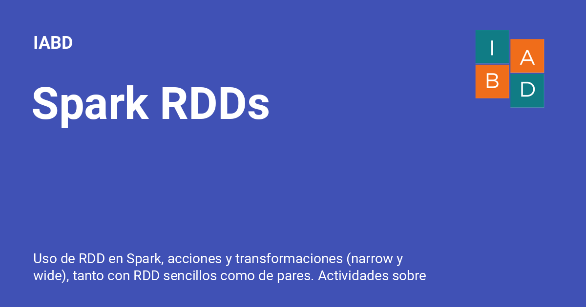 Spark RDDs - IABD